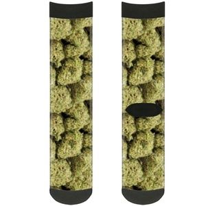 Vivid Nugs2 Stacked Pair of Crew Socks